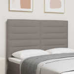 LED galvūgalis su LED juostelėmis Taupe 144 cm audinys
