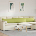 Sofa Pagalvės 2 pcs &Scaron;viesiai žalia 200 x 40 cm audinys