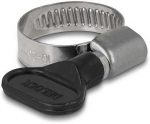 Delock Schlauchschelle mit Fl&uuml;gelmutter 16 - 25 mm 10 St&uuml;ck juodas