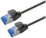 ROLINE Patchkabel Cat.6A (Class EA) S/FTP (PiMF), LSOH, PoE, juodas, 1,5 m