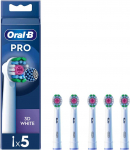 Oral B - Pro 3D Baltas Dantų &scaron;epetėlis Heads - Baltas - 5 count