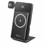 Rivacase Yesido Powerbank YP69 10 000 mAh 22.5W 6w1 LED, MagSafe, USB-A+C, Juodas/JUODA