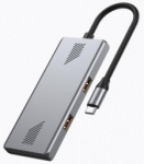 Centrālmezgls Gembird 4-port Type-C hub A + C USB 3.2 (Gen 2)