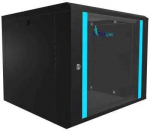 EXTRALINK LITE 9U 530X400 WALL-MOUNTED RACKMOUNT CABINET Juodas