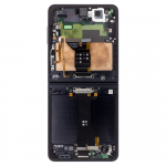 Dėklas LCD display + Touch Unit + Front Cover Samsung F766 Galaxy Z Flip 7 5G Juodas (Service Pack)