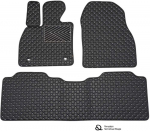 Eko odos kilimėliai QuiltyMats RENAULT SCENIC 2009-2016m. (Juoda / pilkos siūlės)