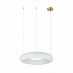 25W LED pakabinamas &scaron;viestuvas, žalvario/baltos sp., 3000K, dimeriuojamas, 34cm, 2542