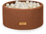 FLUMI personalizuotas kamuoliukų baseinas + 200 kamuoliukų TEDDY, Chocolate