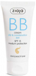 Ziaja BB kr&eacute;m pro mastnou a sm&iacute;&scaron;enou pleť SPF 15 Dark/Peach Tone (BB Kreminis) 50 ml 50ml veido kosmetika
