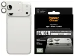 Panzer Glass Grūdintas stiklas fotoaparato objektyvui PanzerGlass Fender Camera Protector, skirtas iPhone 17 Pro Max, sidabrinis