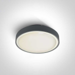 24W LED plafonas, antracito sp., 3000K, 67280AN/AN/W