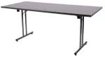 Stabelfix Lux 80x180, juoda/antracitas