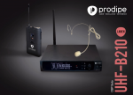 Prodipe Ausinės B210SOLO DSP UHF F5 - komplektas belaidis