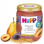 HiPP kriau&scaron;ių desertas su slyvomis ir vitamininiais grūdais. E