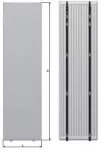 Thermrad Vertikalūs J formos laikikliai 1800 mm. 2 dalių rinkinys.