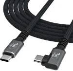 Wozinsky WPS2-UY41S duomenų perdavimo ir įkrovimo kabelis | USB-C į USB-C | 240 W | Thunderbolt 4 | 2 m | juodas