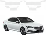 GrizzGlass bespalvė techninė danga HeavyDuty Clear slenksčiams skirtai Skoda Superb 3 Liftback (2019-2023) [4w1] (GRZ21241)
