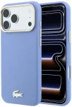 Dėklas Lacoste PU Leather Champs Elysees Gold Logo phone case with MagSafe support for iPhone 18 Pro Max mėlynas