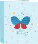 Žiedinis segtuvas BlackFit8 Mariposa Mėlyna A4 27 x 33 x 6 cm