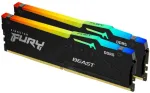 RAM Atmintis Kingston Fury Beast RGB, DDR5, 16 GB, 5200MHz, CL40 (KF552C40BBAK2-16)