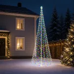 LED spiralinė Kalėdų eglutė su smaigu EKENAS 500 cm 868 LED