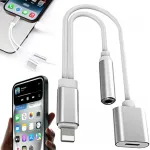Setty Tx1 adapteris mini jack 3,5 mm laidas į lightning iphone 12 13 14 pro