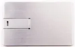 Metalinis Usb atmintukas 1 Gb sidabrinis su graviravimu