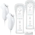 Sonviee Nuotolinio valdymo pultas, skirtas Wii su Nunchuck valdikliu, pakaitinis nuotolinio valdymo pultas, skirtas Wii su silikoniniu dėklu ir rie&scaron;o dirželiu, be Motion Plus