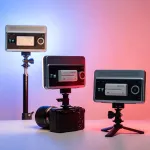 Viltrox Rgb Led panelinė lempa, skirta fotografavimui su kamera, vaizdo ap&scaron;vietimas 2600k-6800k, reguliuojamas vaizdo ap&scaron;vietimas, valdomas i&scaron;maniuoju telefonu, pilna spalvų gama su Np-f550 baterija