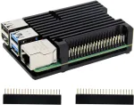 Aliuminio au&scaron;inimo dėklas su ventiliatoriais Raspberry Pi 4b