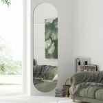 Viso kūno veidrodis sienoms, 4 dalių kvadratai + arkos akrilinis organinis stiklas montuojamas ant sienos, berėmis, makiažui, didelis ilgas veidrodis treniruotėms namuose, 30 x 30 cm