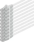 &Scaron;akotuvas 10 vnt. Cat 6 Ethernet kabelis, 5m, baltas