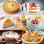 Tagtight atsegama tortinė, mažas rinkinys, 5 vnt., mini tortinė, apvali kepimo forma su plok&scaron;čiu pagrindu, neprideganti danga, torto forma kepimui, Kaiser kepimo forma, apvali atsegama tortinė gimtadieniui