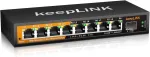 &Scaron;akotuvas Tg Net Valdomas 8 prievadų 2.5g tinklo jungiklis su 10g Sfp