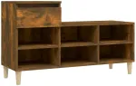 Spintelė batams, dūminio ąžuolo, 102x36x60cm, apdirbta mediena