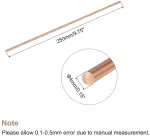 Varinis apvalus strypas 4mm x 250mm, skirtas "pasidaryk pats" ir Cnc