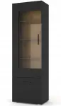 Vitrina anette o 60 cm ąžuolas artisan / juodas matinis
