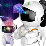 Žvaigždžių projektorius naktinė lemputė projektorius vaikams Led lazerinis Astronautas