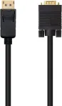 Nanocable 10.15.4403 Displayport į Vga konverterio kabelis, Displayport/m-vga/m, juodas, 3.0 m