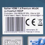 PNI HDMI 1.4 Premium 4Kx2K skirstytuvas su 8 HDCP prievadais