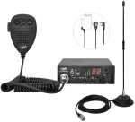CB radijo stoties komplektas PNI ESCORT HP 8001L ASQ 4W 12V, 40 kanalų + CB antena PNI Extra 40 su magnetu, ilgis 45 cm, 30W