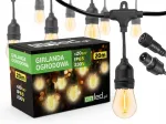 Led sodo girlianda, &scaron;viečianti grandinė 20m, lemputės 20xe27, sodo lemputės