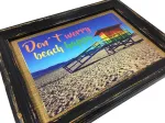 Annesvea Beach! Spausdintas plakatas A4 Don't Worry - Beach Happy! Autobusas Kemperis Karavanas Karavanas Womo Kelionės Paplūdimys Banglentininkas Dovana Paplūdimio Baro Dekoracija Atostogų Namai