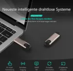 Catmart belaidis hdmi siųstuvas ir imtuvas - hd 1080p belaidė pristatymo įranga hdmi adapteris palaiko 2.4/5ghz, skirtas ultra hd vaizdo/garso srautiniam perdavimui i&scaron; ne&scaron;iojamojo kompiuterio, kompiuterio į hdtv/projektorių