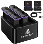 Objektyvas Homesuit akumuliatorių rinkinys 2500mah ir usb įkroviklis x4