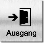 Door Sign Outlet Uv spauda 12 x 12 cm 3 mm aliuminio kompozitas pagamintas Vokietijoje prekės Nr. 2105