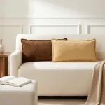 Pagalvėlės užvalkalas 2 vnt. HOUTEN Taupe 40 x 80 cm Flanelė