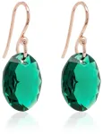 Marmara Sidabriniai auskarai &bdquo;Tender Oval (Emerald)&ldquo; su Swarovski&reg; kristalais