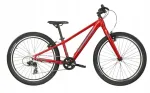 Mtb dviratis Kross Level Jr 1.0, 12 colių rėmas, 24 colių ratas, raudonas, 2024 m.