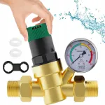 Ventiliatorius Vandens slėgio reduktorius su manometru 1''/ 3/4'' colio 3ccc